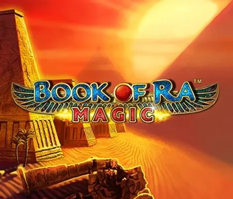Slots logo of Book of Ra Magic from Greentube at NV Casino